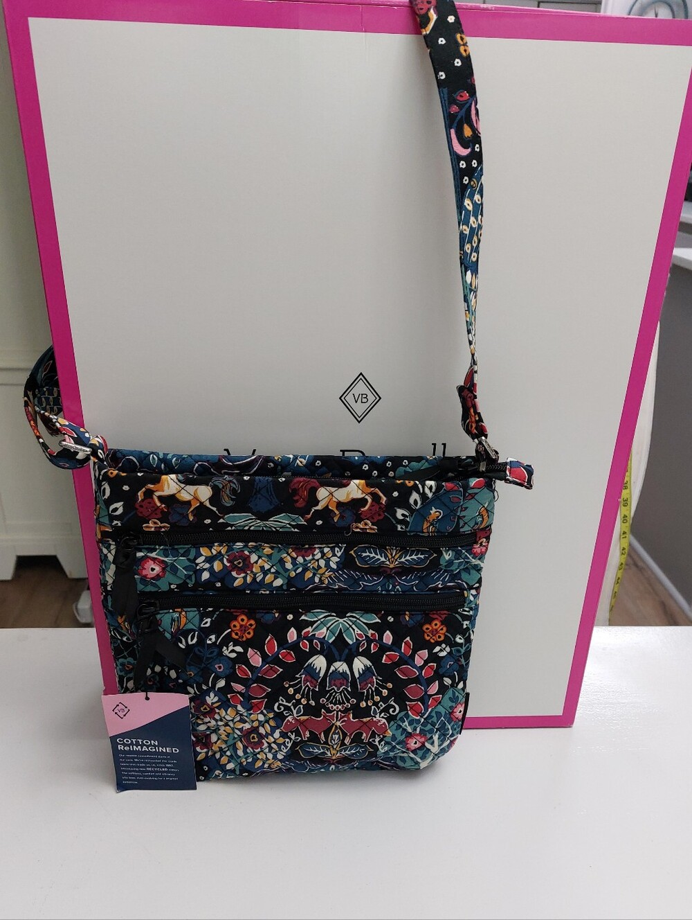 Vera Bradley Triple Zip Hipster Enchanted NWT